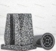 Ваза Бочка из гранита Покост, 23×15×15 см