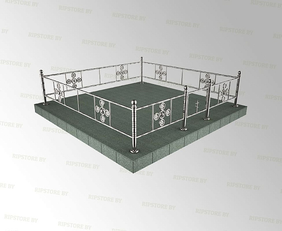 Ограда из нержавеющей стали Н-11