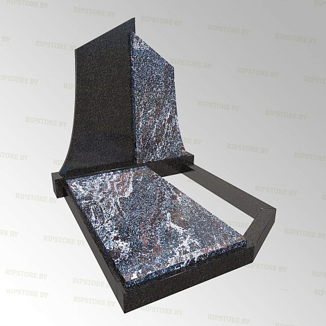 Элитный гранитный памятник К-110 Гранатовый Амфиболит + Габбро Диабаз