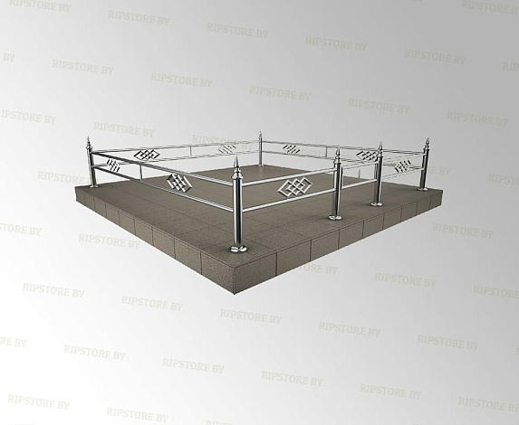 Ограда из нержавеющей стали Н-24