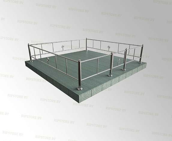 Ограда из нержавеющей стали Н-3