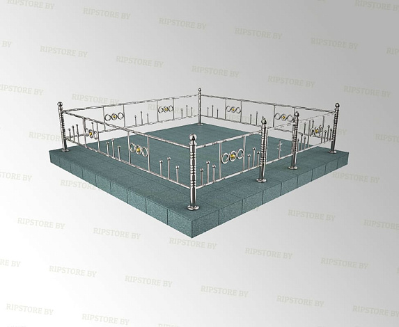 Ограда из нержавеющей стали Н-18