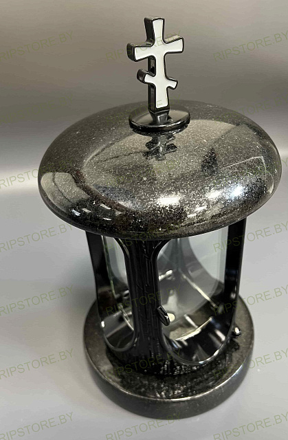 Лампада классика (Габбро, Черный) арт:743