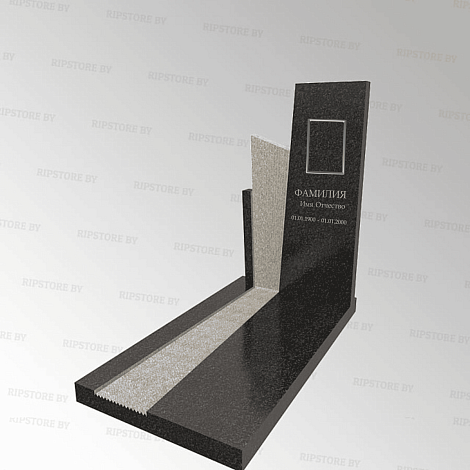 Элитный гранитный памятник К-34 Габбро Диабаз